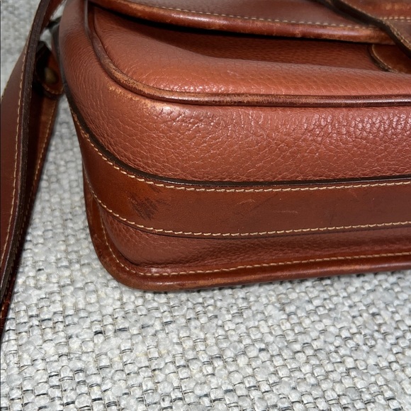 Vintage Coach Sheridan Glenwood Bag Classic Brown Leather Crossbody Bag - Picture 11 of 11